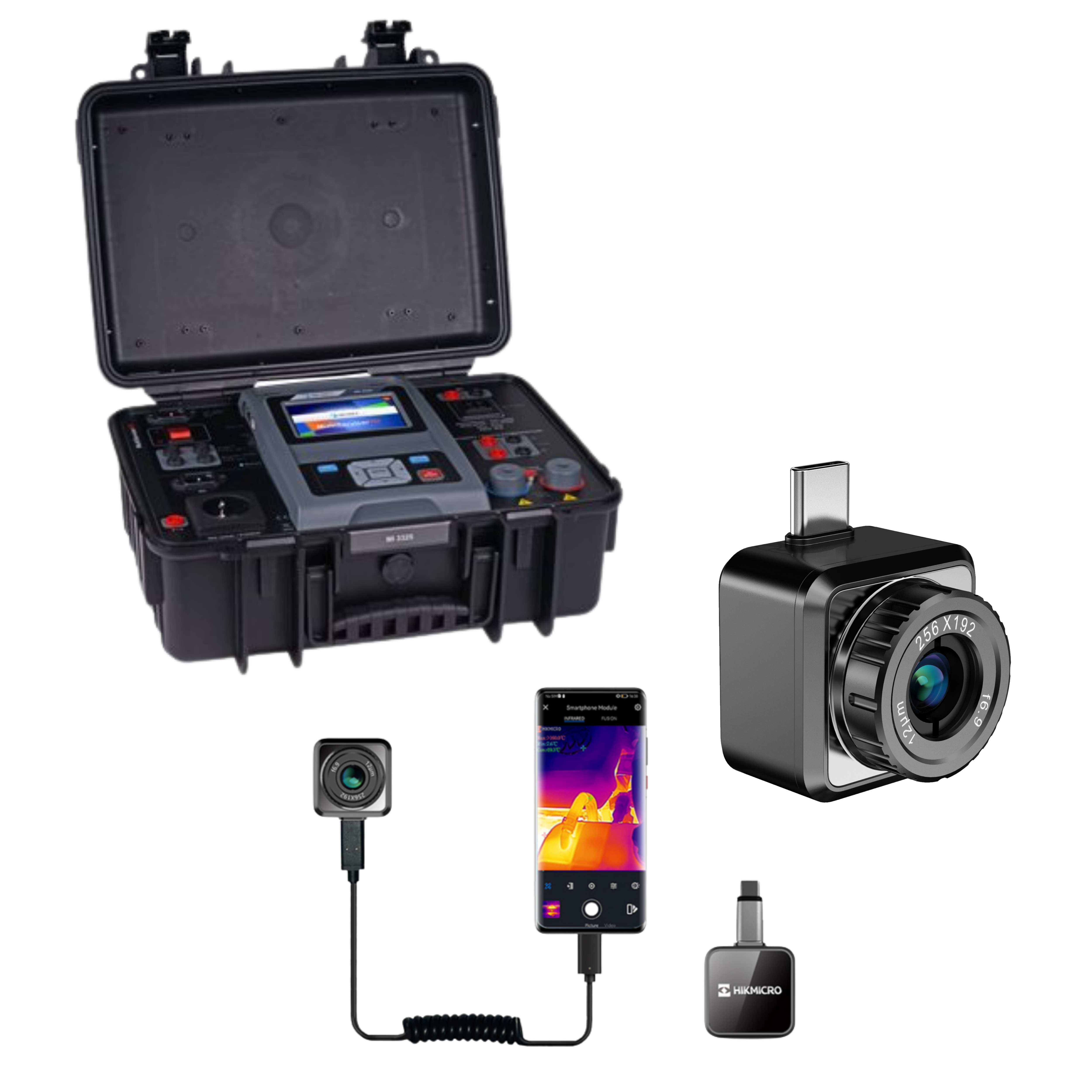 Maschinen und Schaltschranktester MI 3325 - Wärmebildkamera - Set - VolTech GmbH