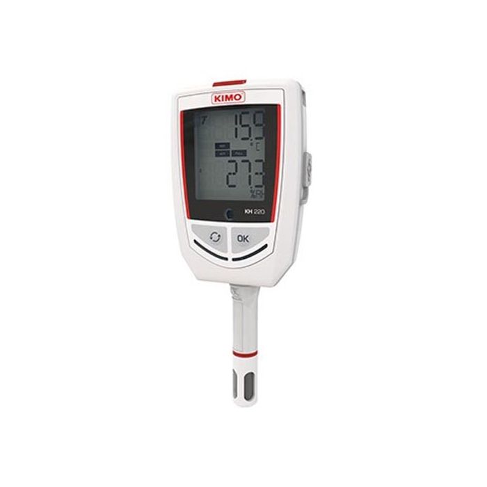 KIMO Temperatur-Feuchte-Lichtstärke-Logger mit 1 externen Eingang | KH 220 - VolTech GmbH