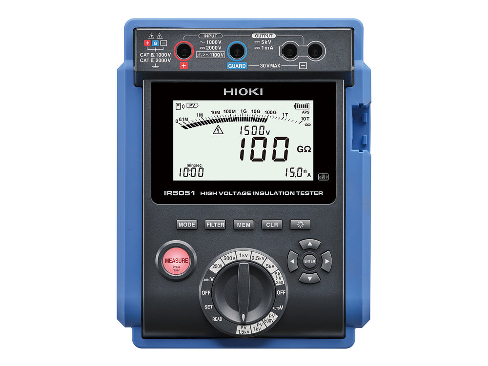 Hioki - IR5051 - Hochspannungs-Isolationstester - PV Messung bis 2000 V DC - VolTech GmbH