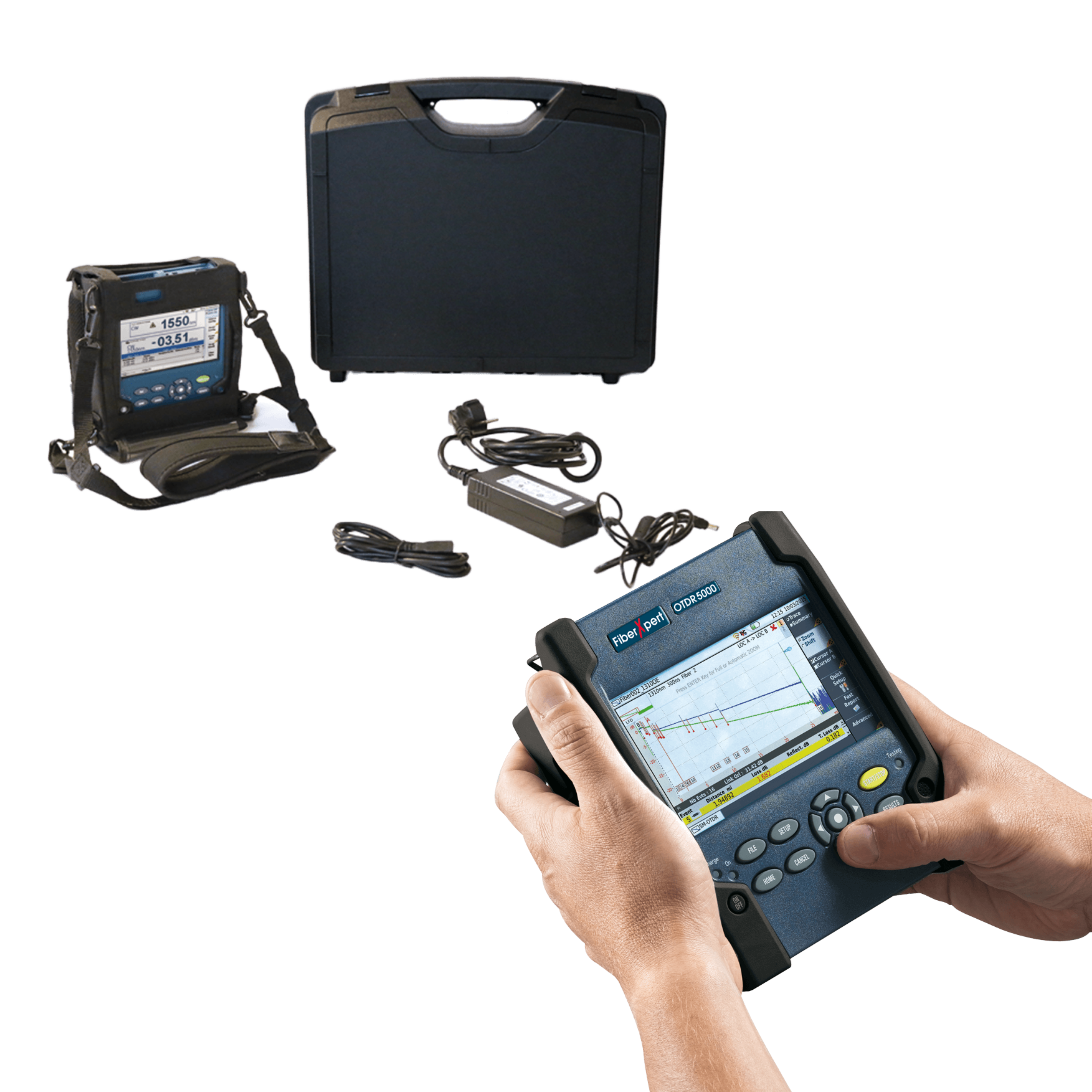 Softing FiberXpert OTDR 5000 Quad Glasfaser Zertifizierer für Multimode/Singlemode - VolTech GmbH