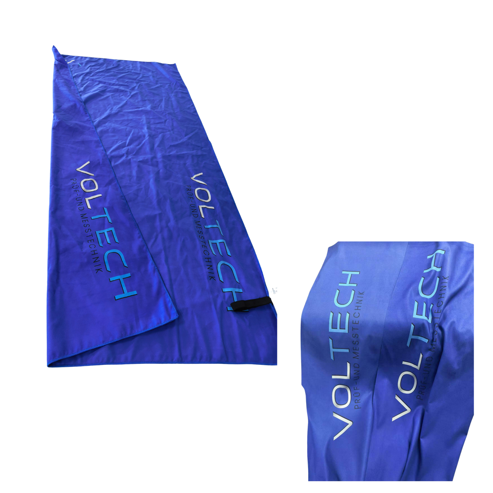 VOLTECH Fan-Strandtuch – Mikrofaser, 90 x 180 cm, dunkel blau