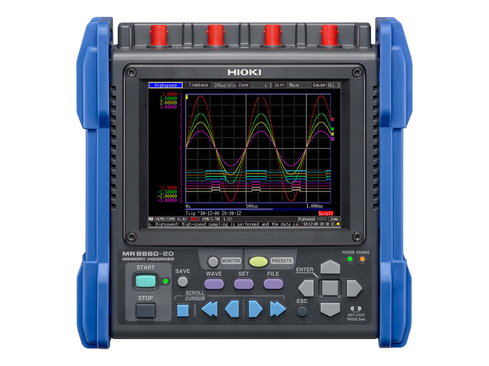 Hioki - MR8880 - Tragbarer Datenrekorder, 4 Kanäle - VolTech GmbH
