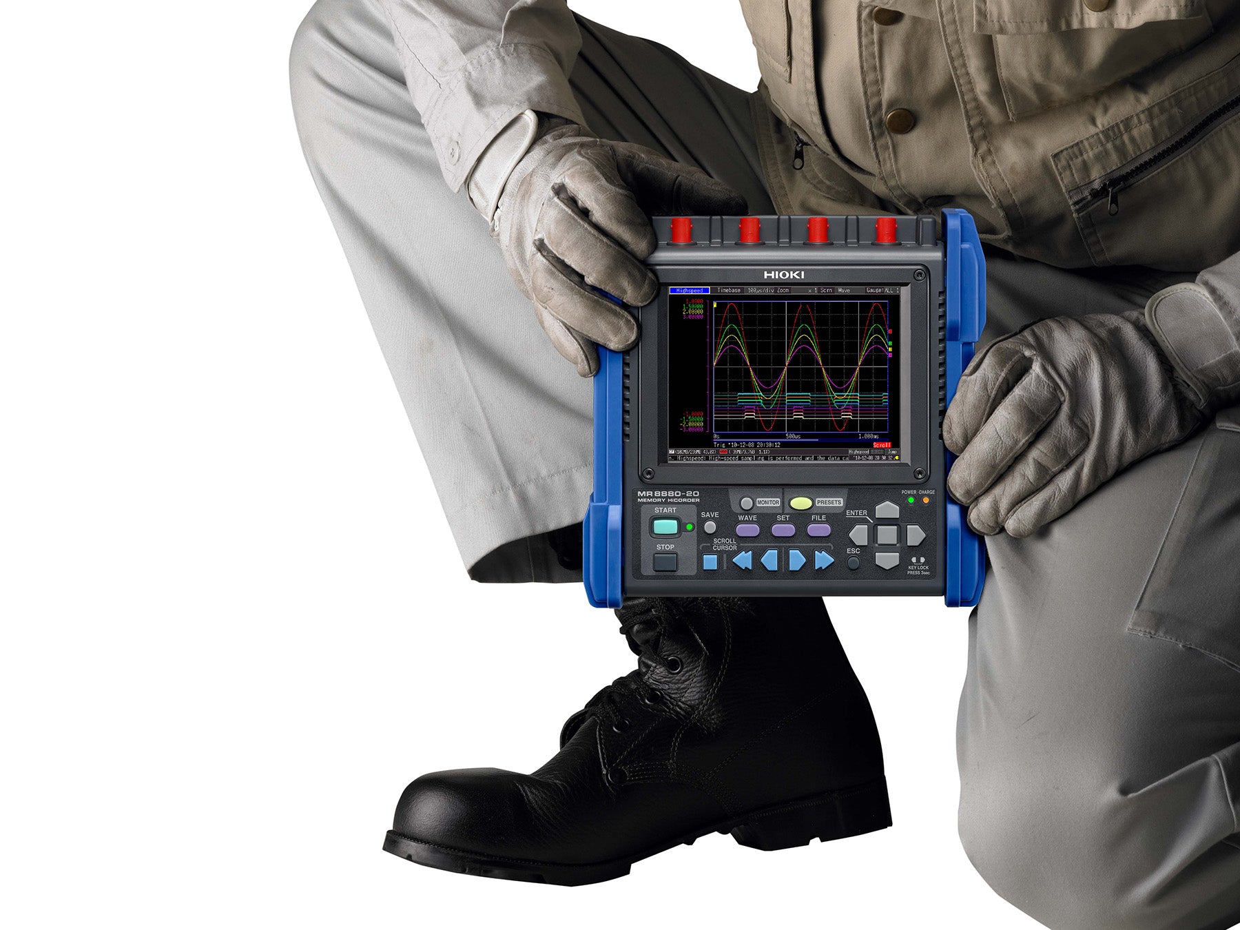 Hioki - MR8880 - Tragbarer Datenrekorder, 4 Kanäle - VolTech GmbH