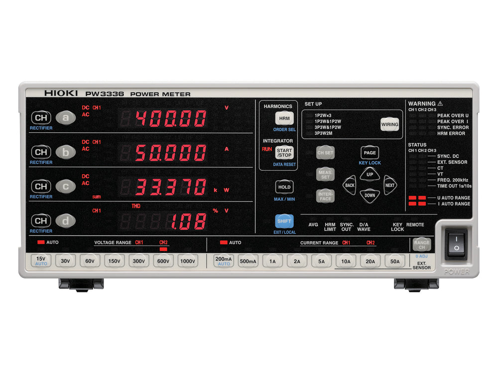 Hioki - PW3336 - AC/DC Leistungsmessgerät - VolTech GmbH
