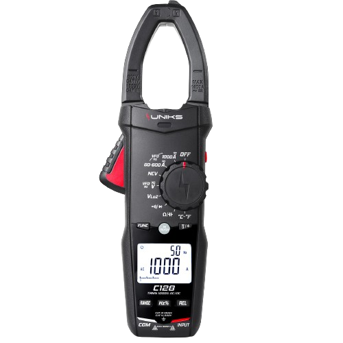 Uniks C128 TRMS Stromzange 1000A AC/DC, CAT IV 600 V, CAT III 1000 V - VolTech GmbH