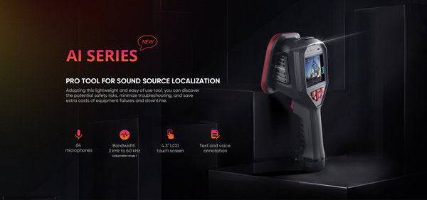 HIKMICRO AI56 Industrielle akustische Bildgebungskamera / Ultraschall-Leckdetektor - VolTech GmbH