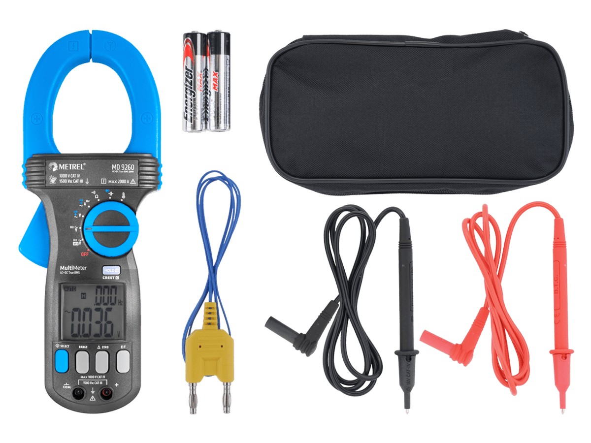 Metrel MD 9260 - 1500 VDC Photovoltaik Strommesszange CAT III 1500 VDC / CAT IV 1000V AC - VolTech GmbH
