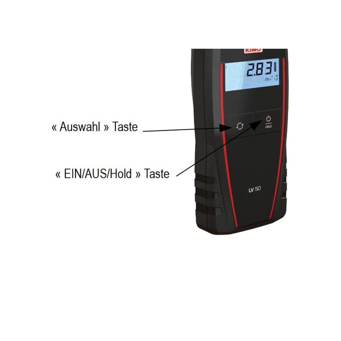 KIMO Flügelradanemometer Ø 100 mm | LV 50 - VolTech GmbH