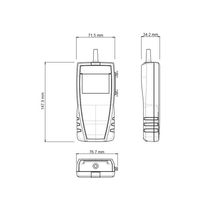 KIMO Hitzdrahtanemometer mit abgesetzter Sonde | VT 110 - VolTech GmbH