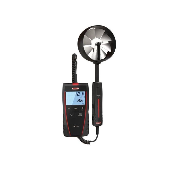 KIMO Flügelradanemometer mit abgesetzter Sonde Ø 100 mm | LV 110 - VolTech GmbH