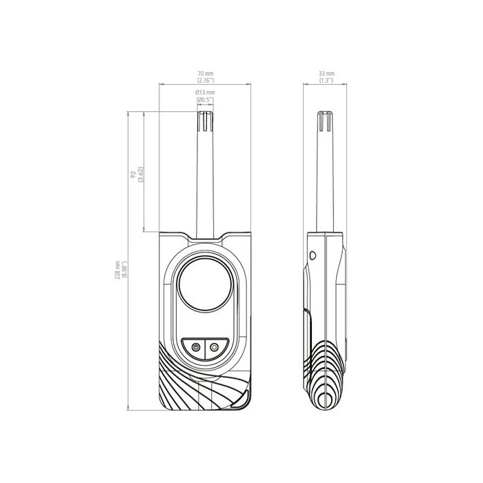 SAUERMANN Thermo-Hygrometer | Si-HH3 - VolTech GmbH