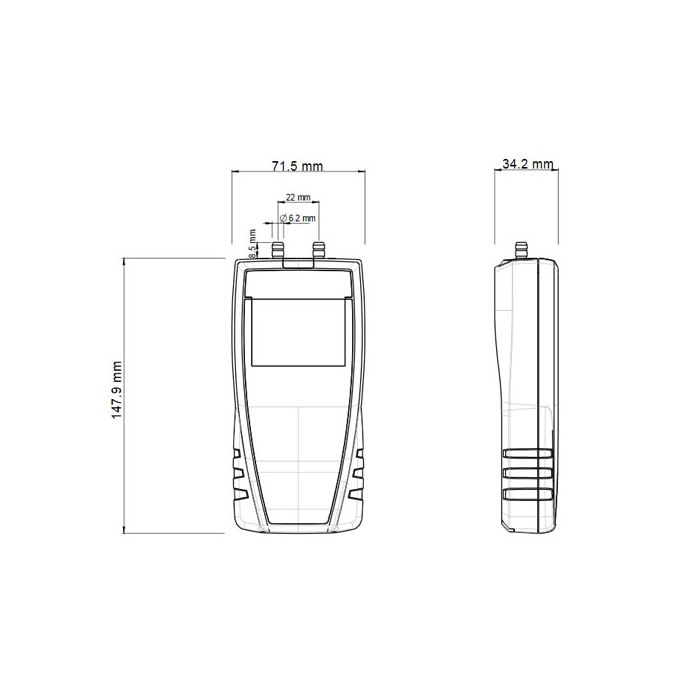KIMO Staudruck-Anemometer inkl. Staurohr | MP 120 - VolTech GmbH
