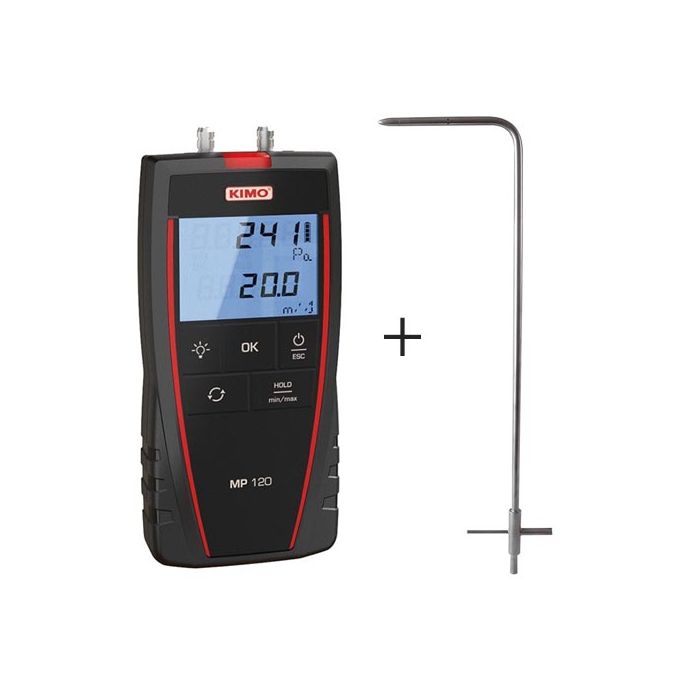 KIMO Staudruck-Anemometer inkl. Staurohr | MP 120 - VolTech GmbH