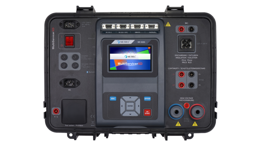 Metrel MI 3325 MultiServicerXD - CH / Schaltanlagen- und Maschinentester mit 25A Schutzleiterprüfung - VolTech GmbH