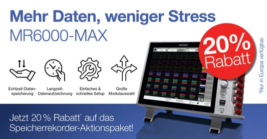 Hioki - MR6000-01 - 32-Kanal modularer Speicherrekorder, 200 MS/s, 1000 V, Touchscreen - VolTech GmbH