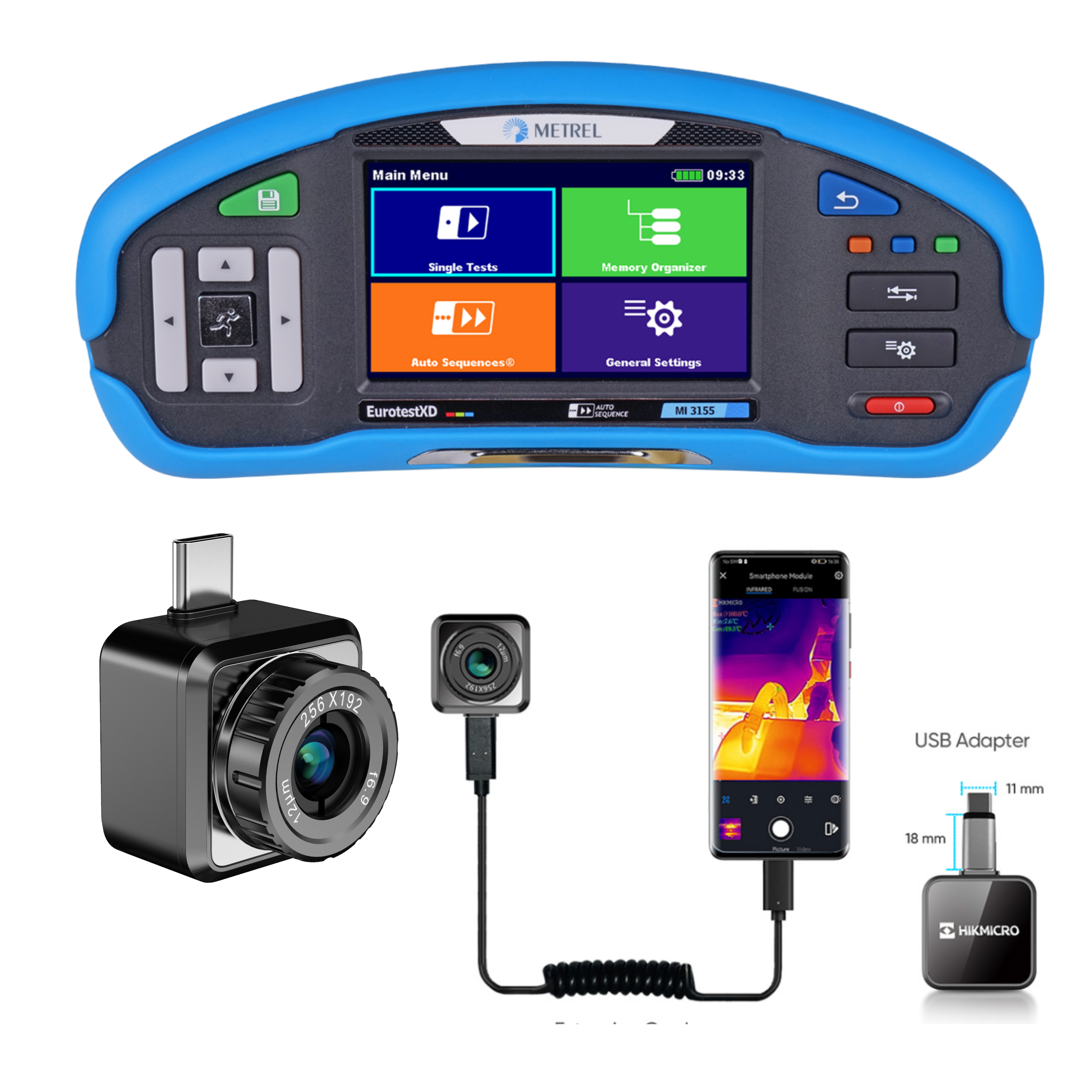 Installationstester MI 3155 - Wärmebildkamera - Set - VolTech GmbH