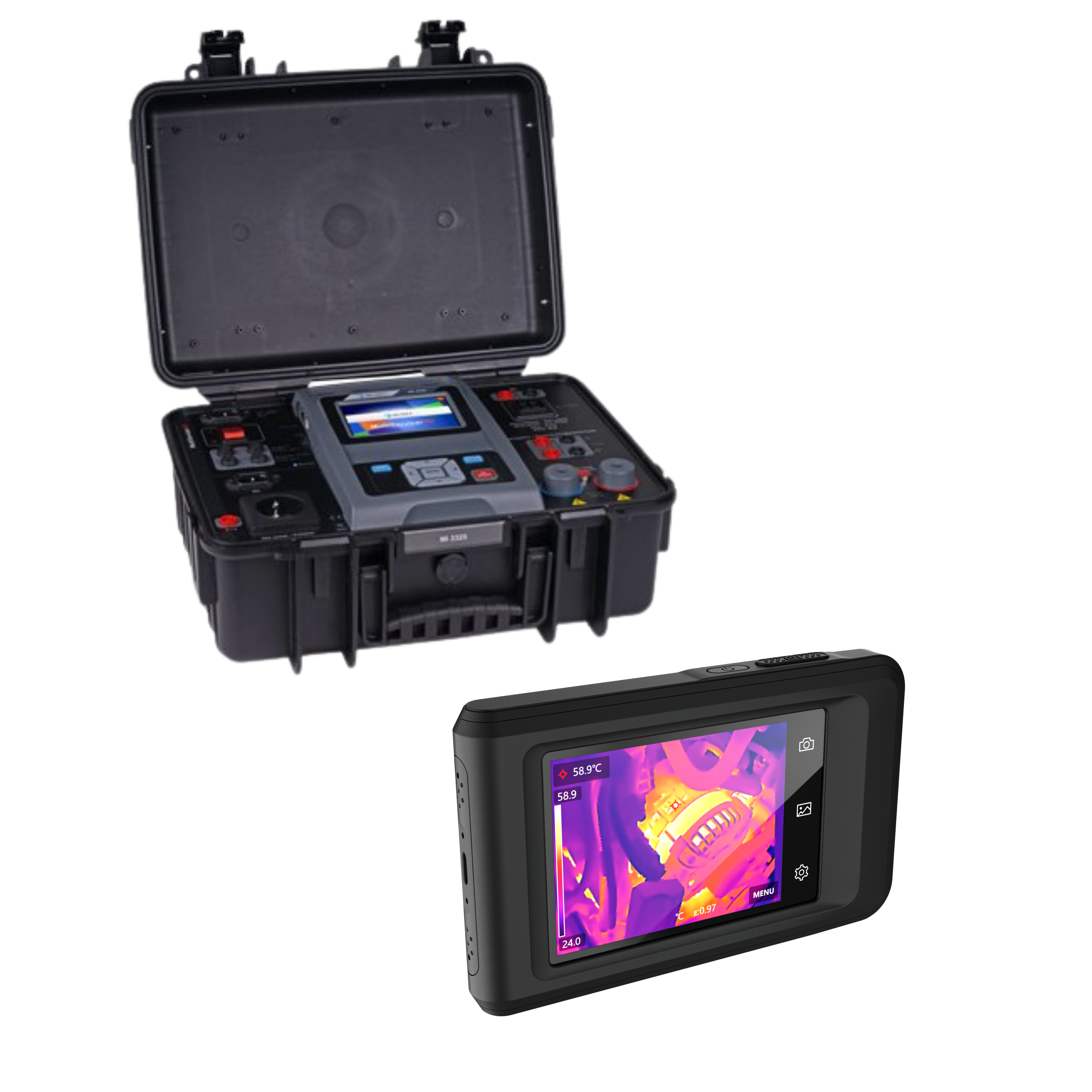 Maschinen und Schaltschranktester MI 3325 - Wärmebildkamera - Set - VolTech GmbH