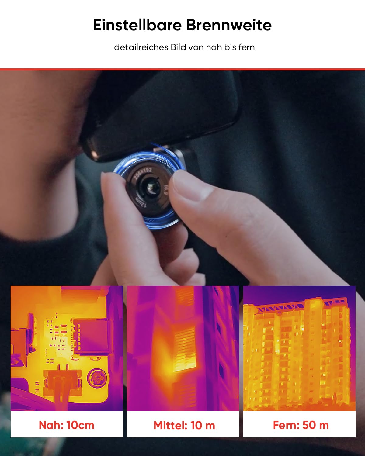 HIKMICRO Mini2PlusV2 Wärmebildkamera mit manuellem Fokus, 256x192, 25Hz (Android/iOS) - VolTech GmbH