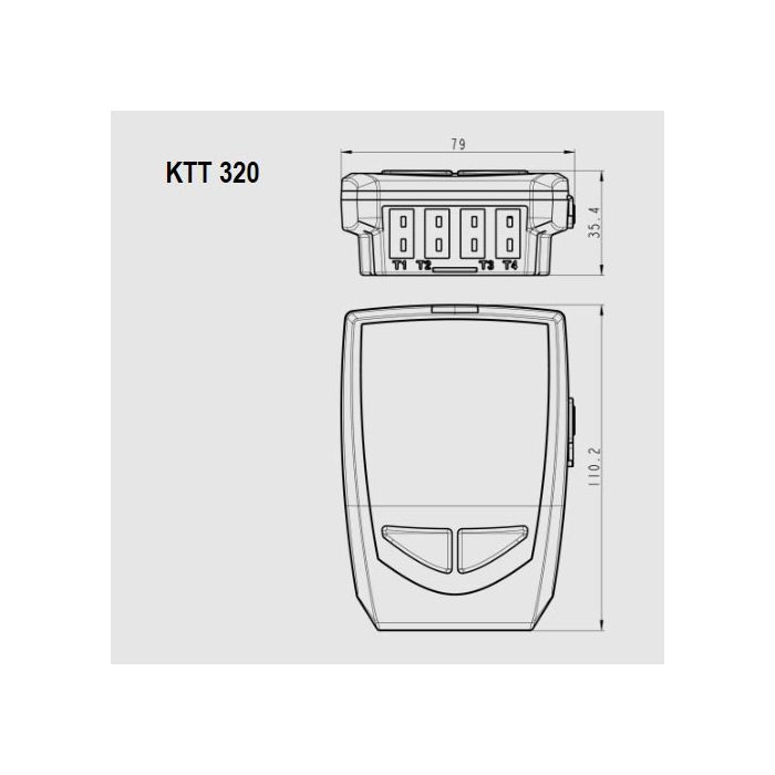 KIMO Temperatur-Datenlogger für 4 Thermoelemente | KTT 320 - VolTech GmbH