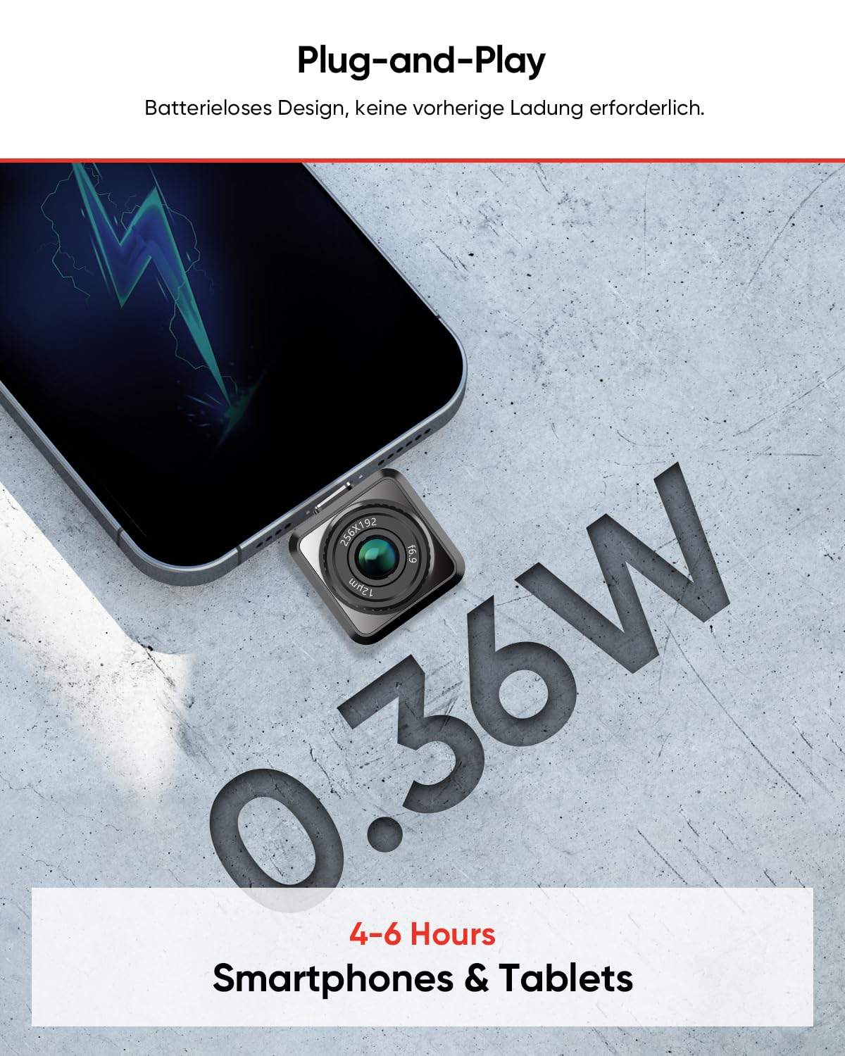 HIKMICRO Mini2PlusV2 Wärmebildkamera mit manuellem Fokus, 256x192, 25Hz (Android/iOS) - VolTech GmbH