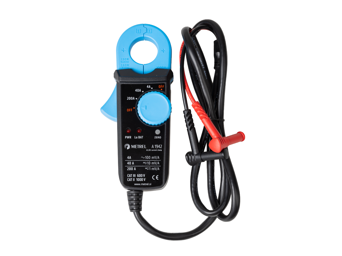 Metrel AC/DC-Stromzange, A 1924  Dia=25 mm -  40/200 A - VolTech GmbH