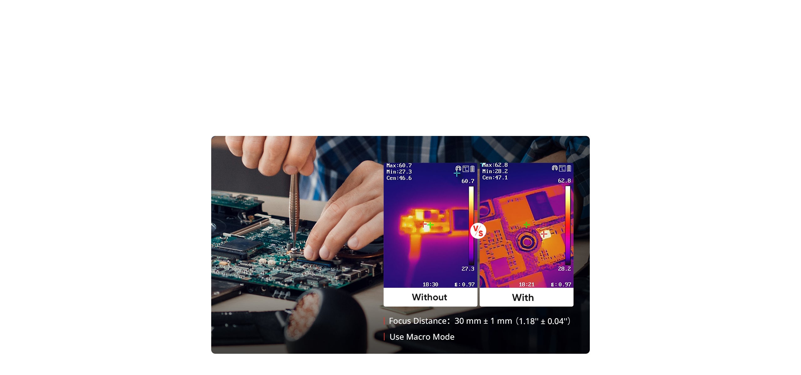 HIKMICRO B20S Wärmebildkamera mit Wi-Fi, 256 x 192, -20 ... 550°C, NETD<40mk - VolTech GmbH