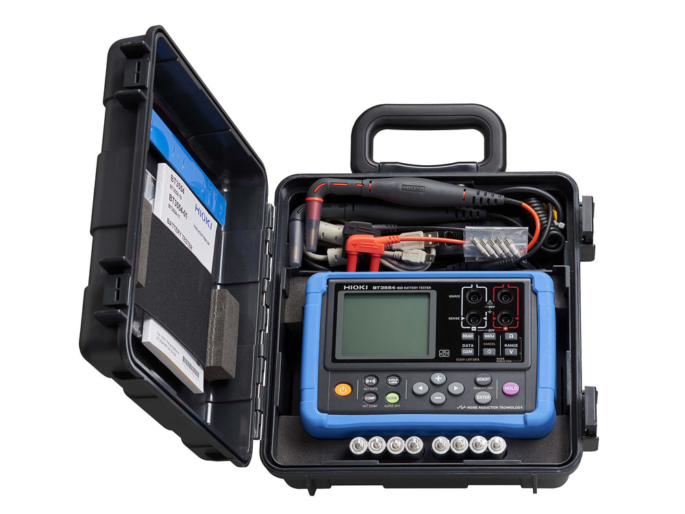 Hioki - BT3554-50 - Tragbarer Batterietester, DC-Spannung und AC-Widerstand - VolTech GmbH