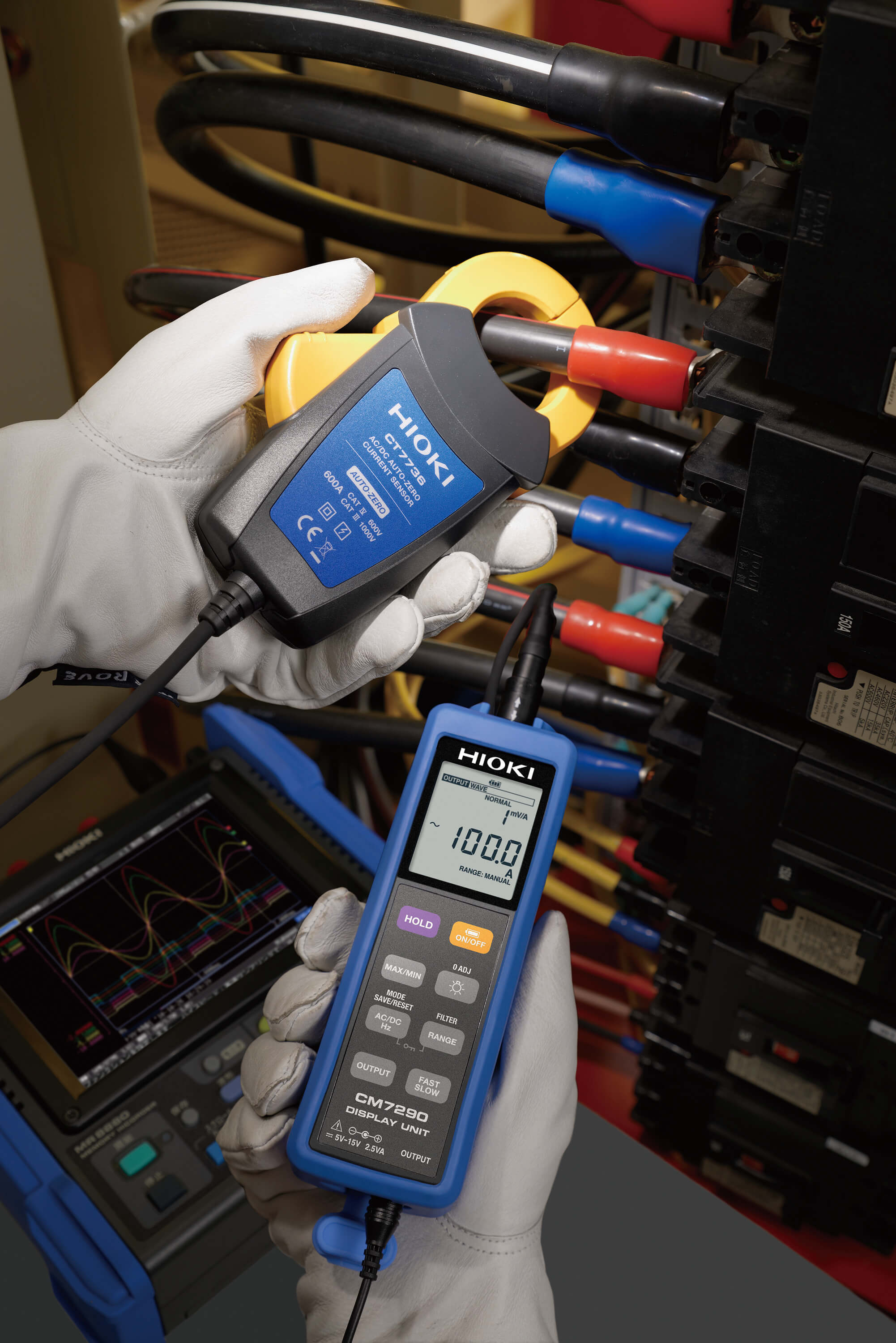 Hioki - CM7290 - Anzeigegerät für Stromzangen (Serien CT7600 und CT7700) - VolTech GmbH