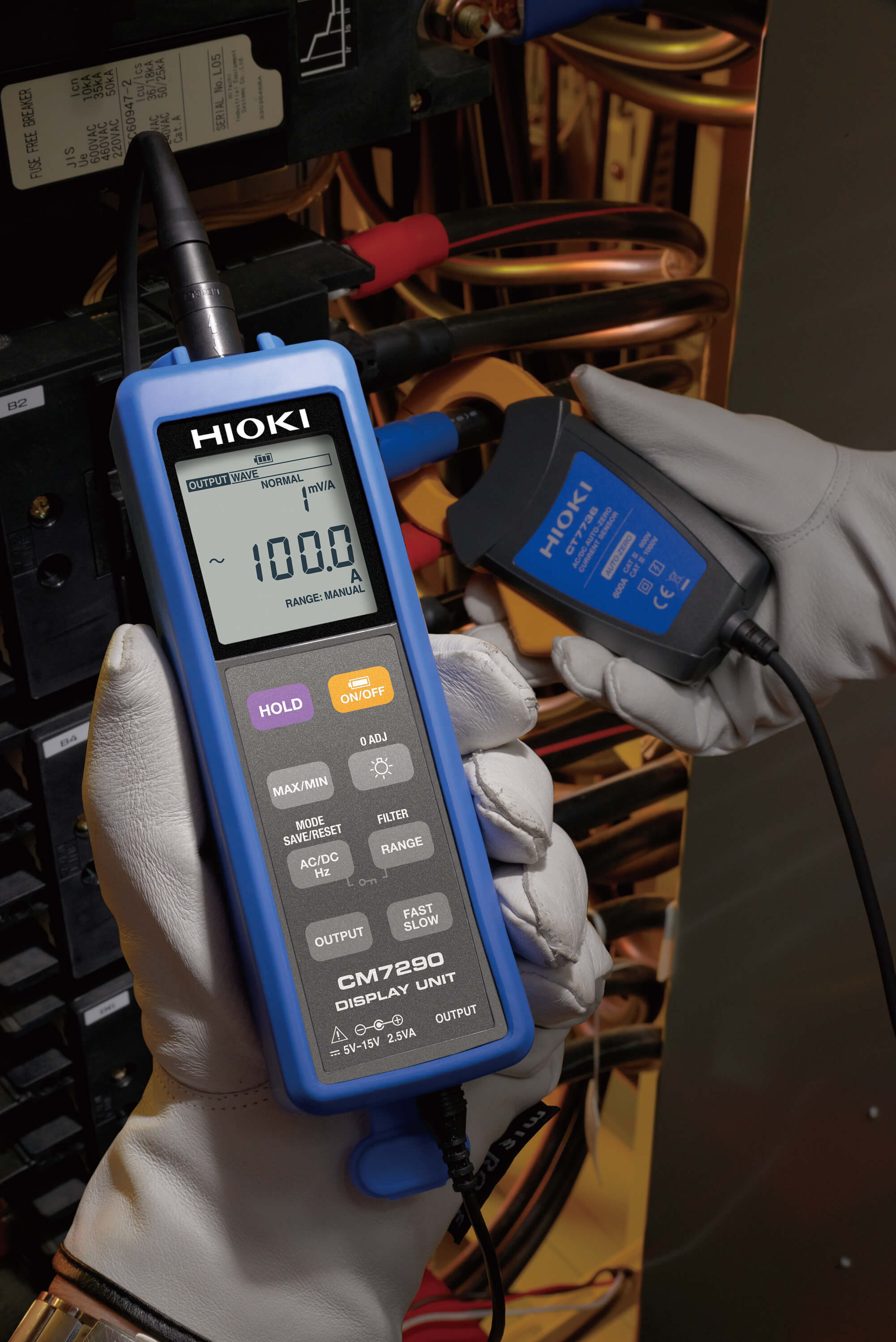 Hioki - CM7290 - Anzeigegerät für Stromzangen (Serien CT7600 und CT7700) - VolTech GmbH