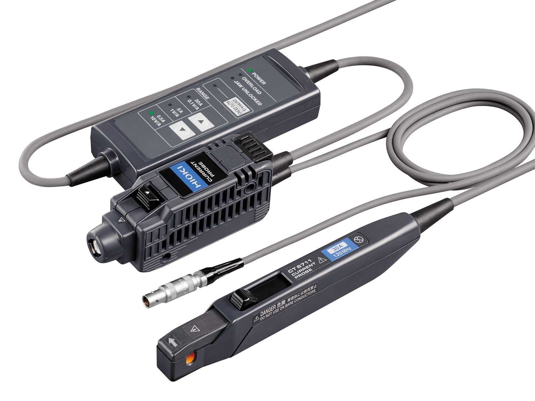 Hioki - CT6711 - AC/DC Stromzange, 30 A (3 Bereiche) / 120 MHz - VolTech GmbH