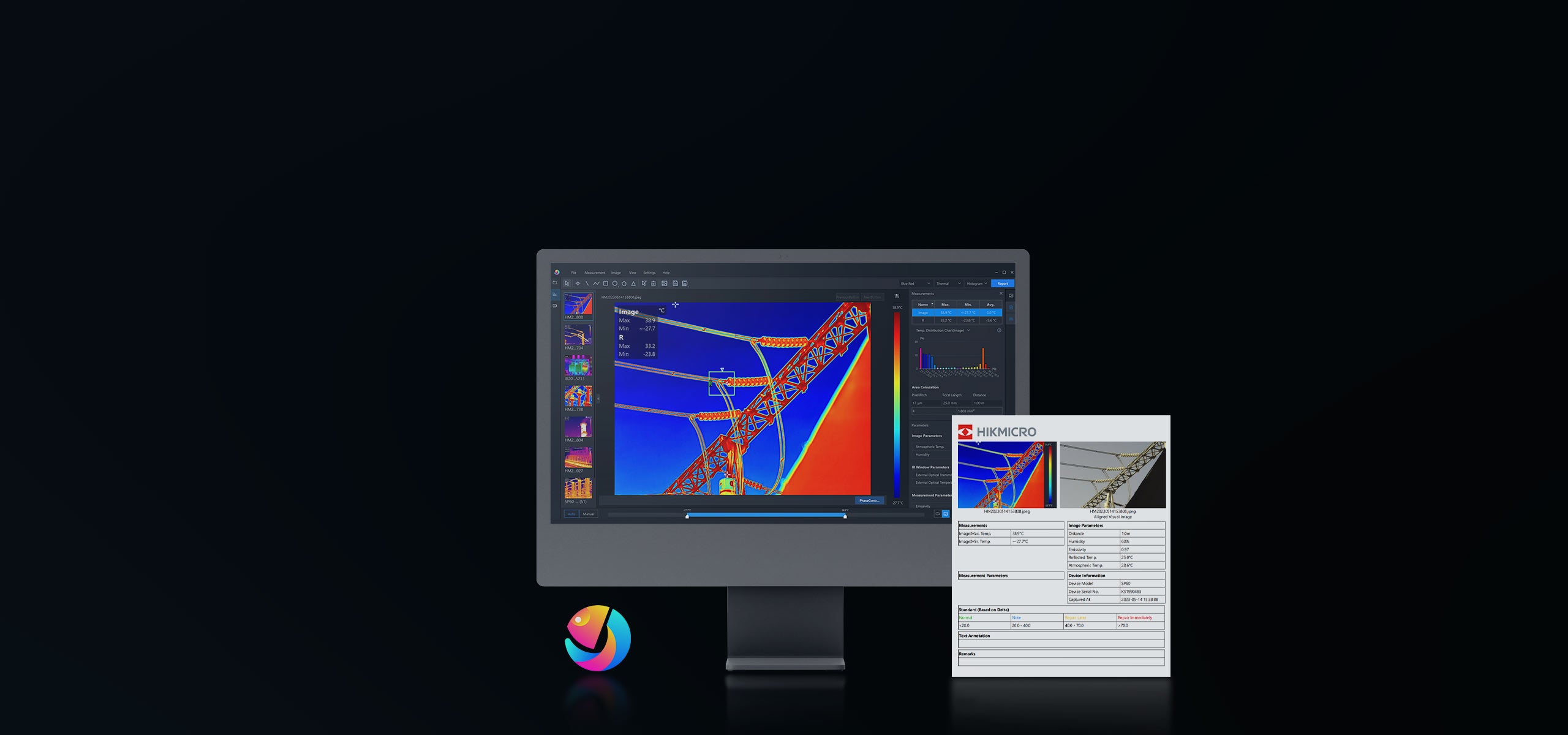 HIKMICRO SP120H L25 High-End Wärmebildkamera Hochtemperatur 1280 x 1024, 25°Optik - VolTech GmbH
