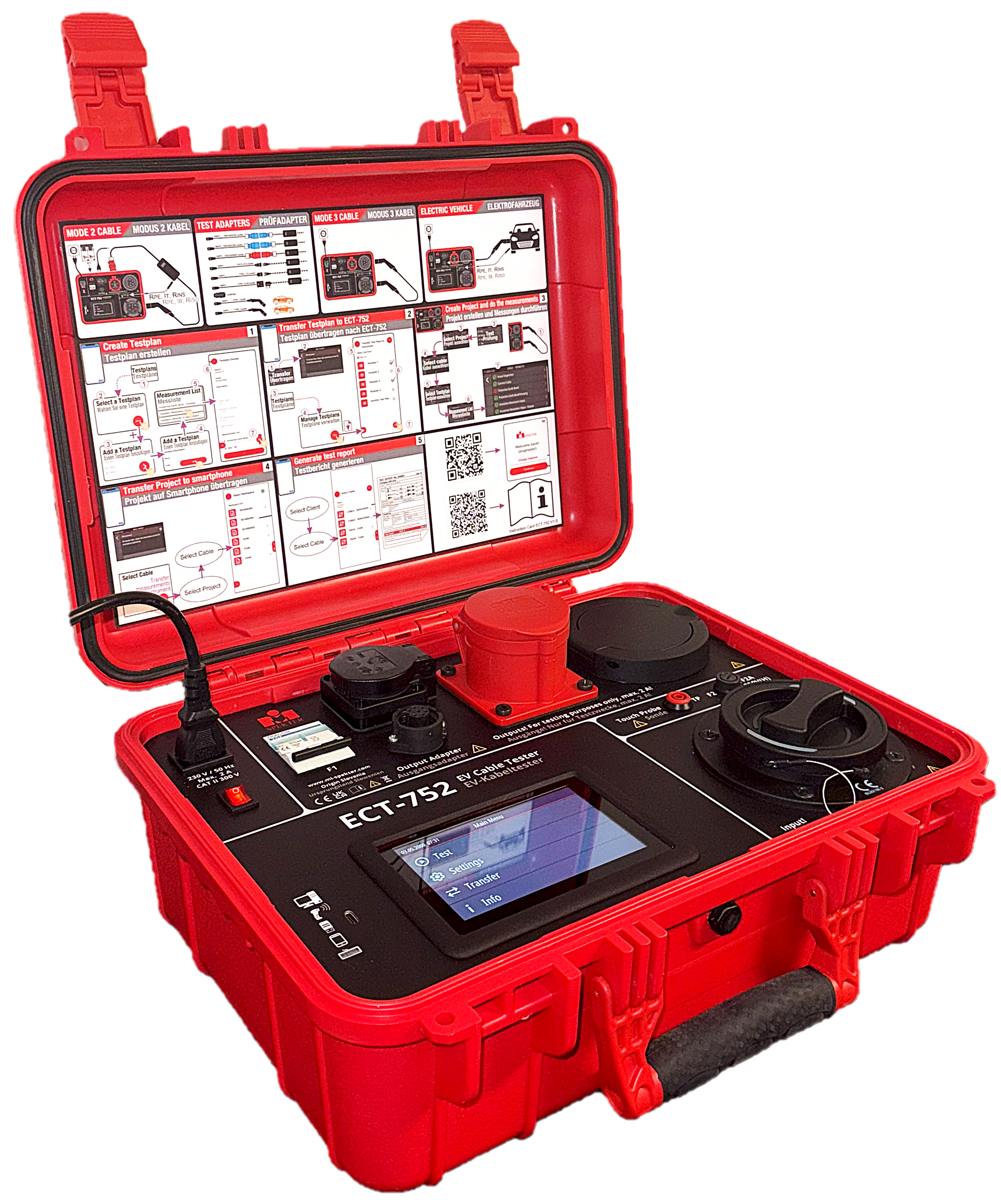 ECT-752 EV-Ladekabel-Tester - VolTech GmbH