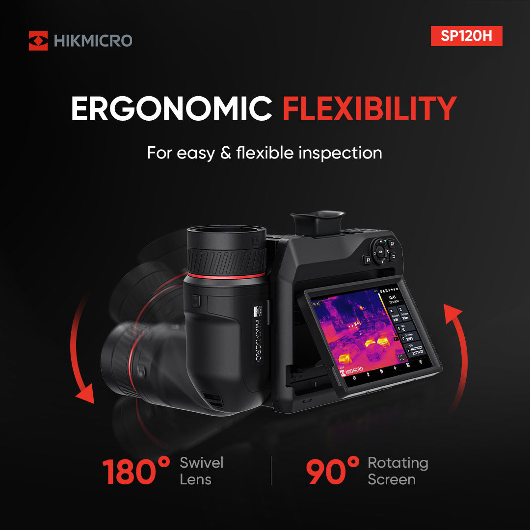 HIKMICRO SP120H L25 High-End Wärmebildkamera Hochtemperatur 1280 x 1024, 25°Optik - VolTech GmbH