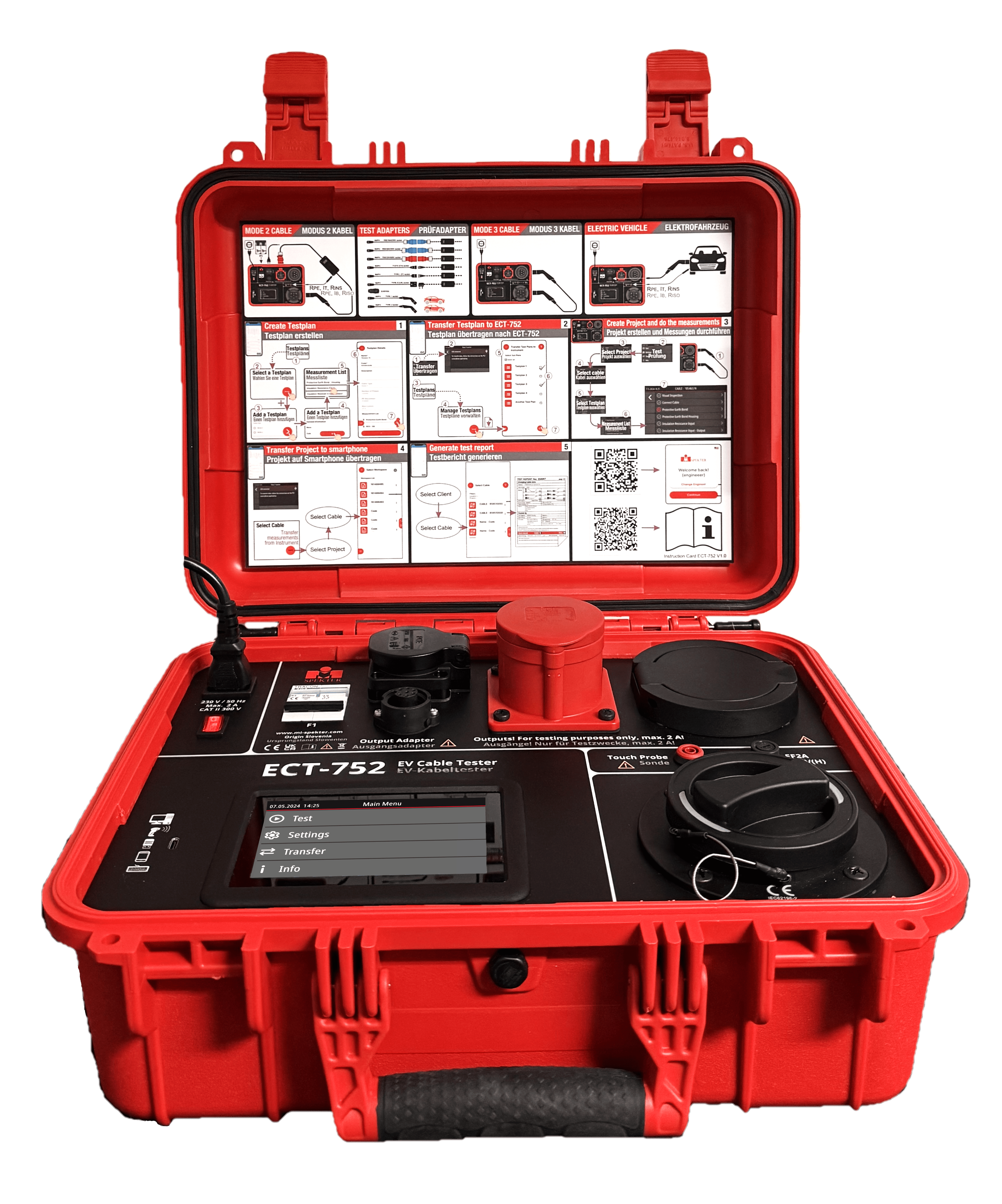 ECT-752 EV-Ladekabel-Tester - VolTech GmbH