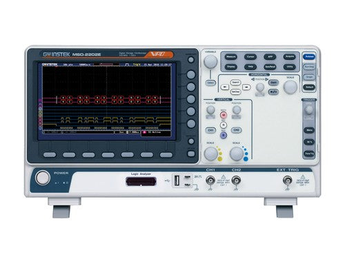 GW-Instek MSO-2202E Mixed-Signal-Oszilloskop, 200 MHz, 2 Kanäle - VolTech GmbH