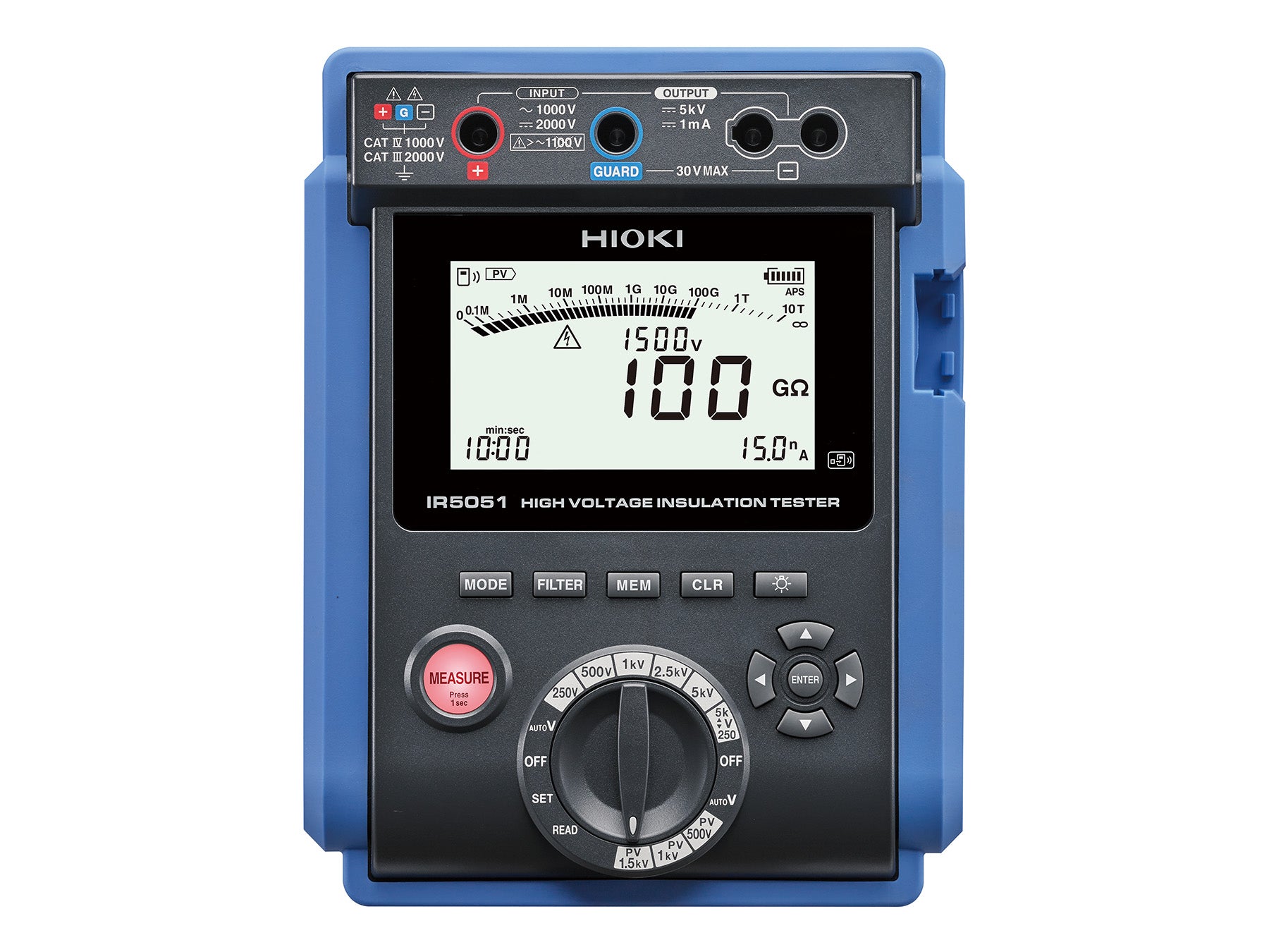 Hioki - IR5051 - Hochspannungs-Isolationstester - PV Messung bis 2000 V DC - VolTech GmbH