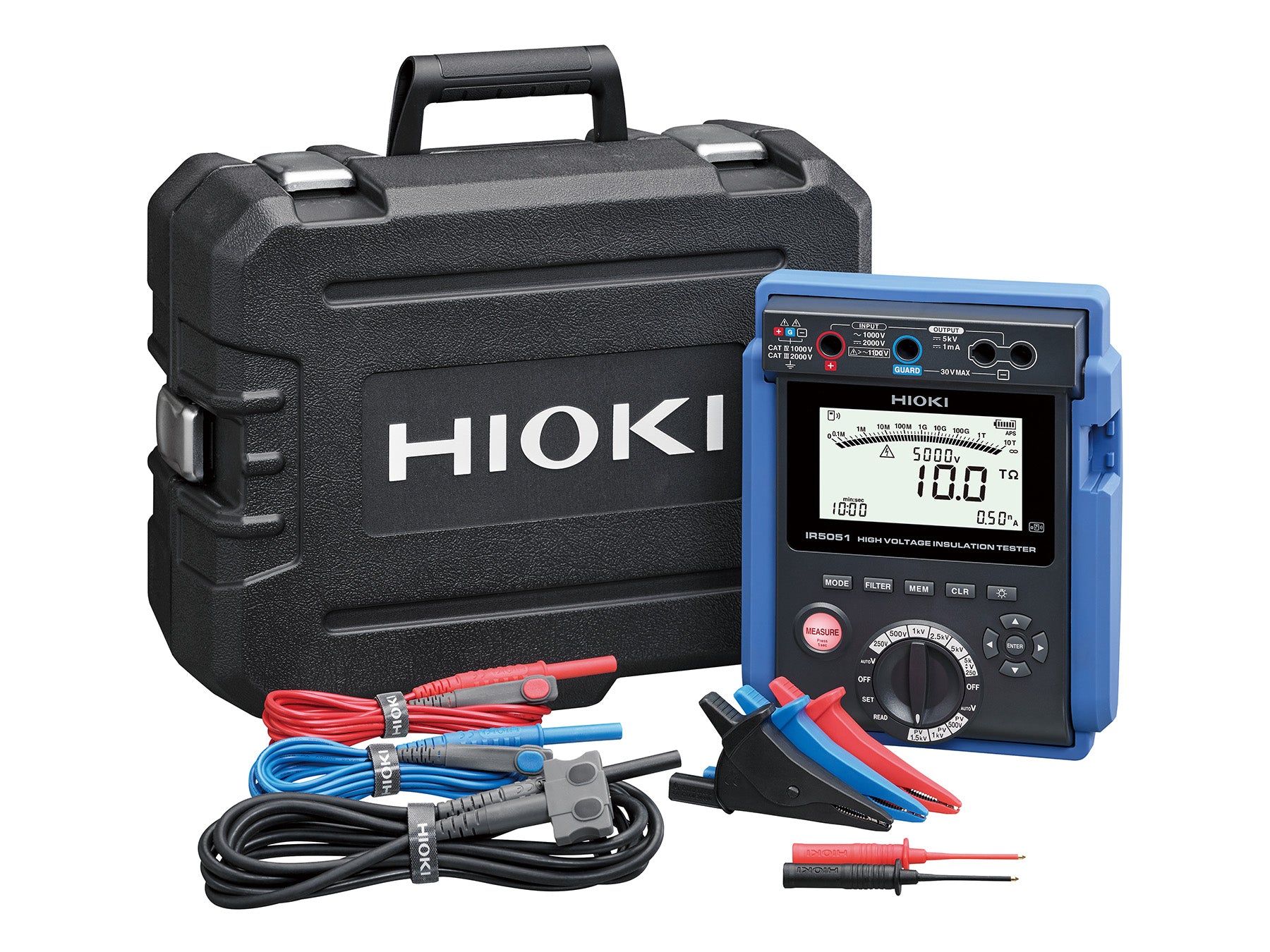 Hioki - IR5051 - Hochspannungs-Isolationstester - PV Messung bis 2000 V DC - VolTech GmbH