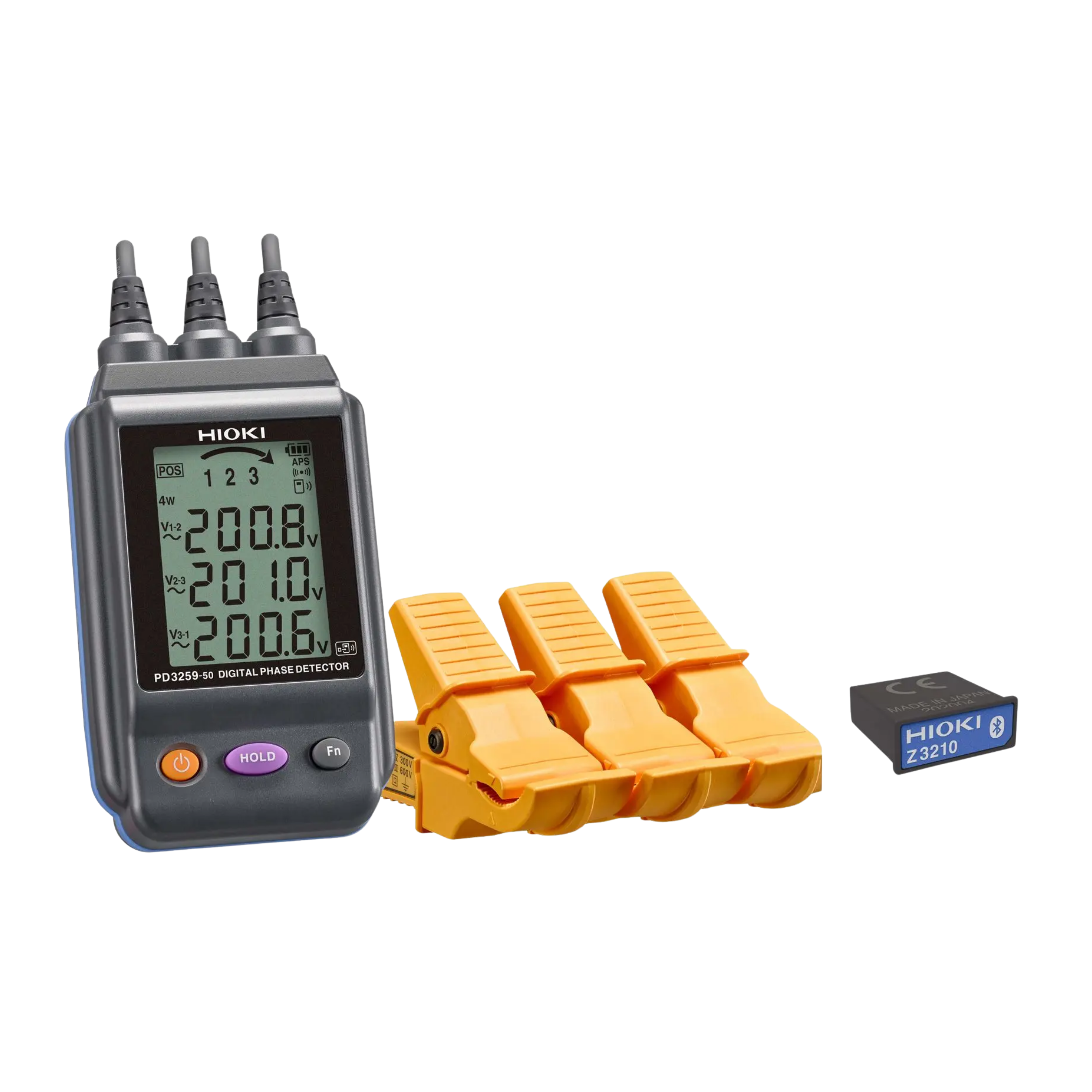 HIOKI PD3259-50 - Kontaktloser digitaler Drehrichtungsprüfer mit echter Spannungsmessung - VolTech GmbH