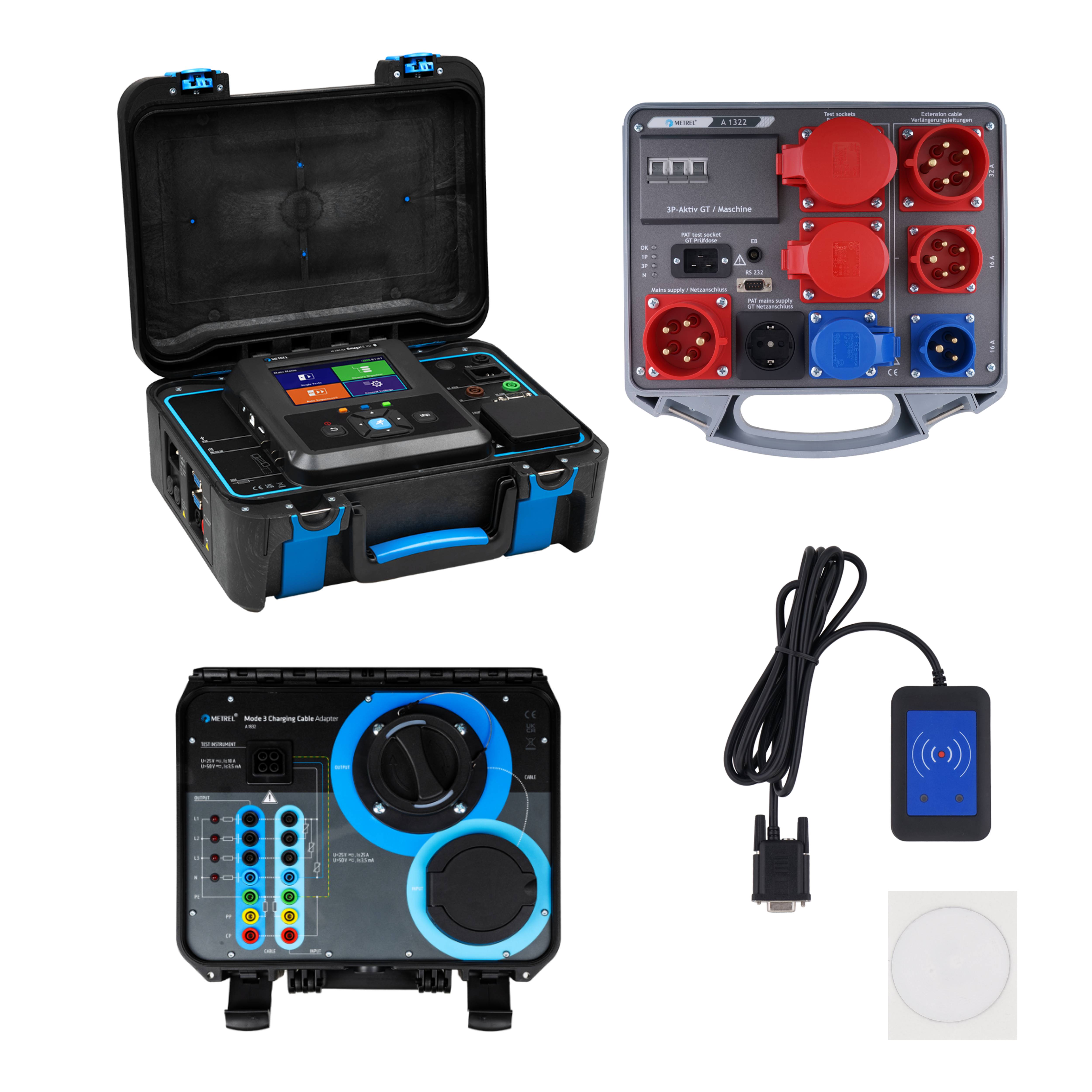 Metrel MI 3365 - A 1322 - A 1832  - Geräte und EVSE Profi-Set CH-Version - VolTech GmbH