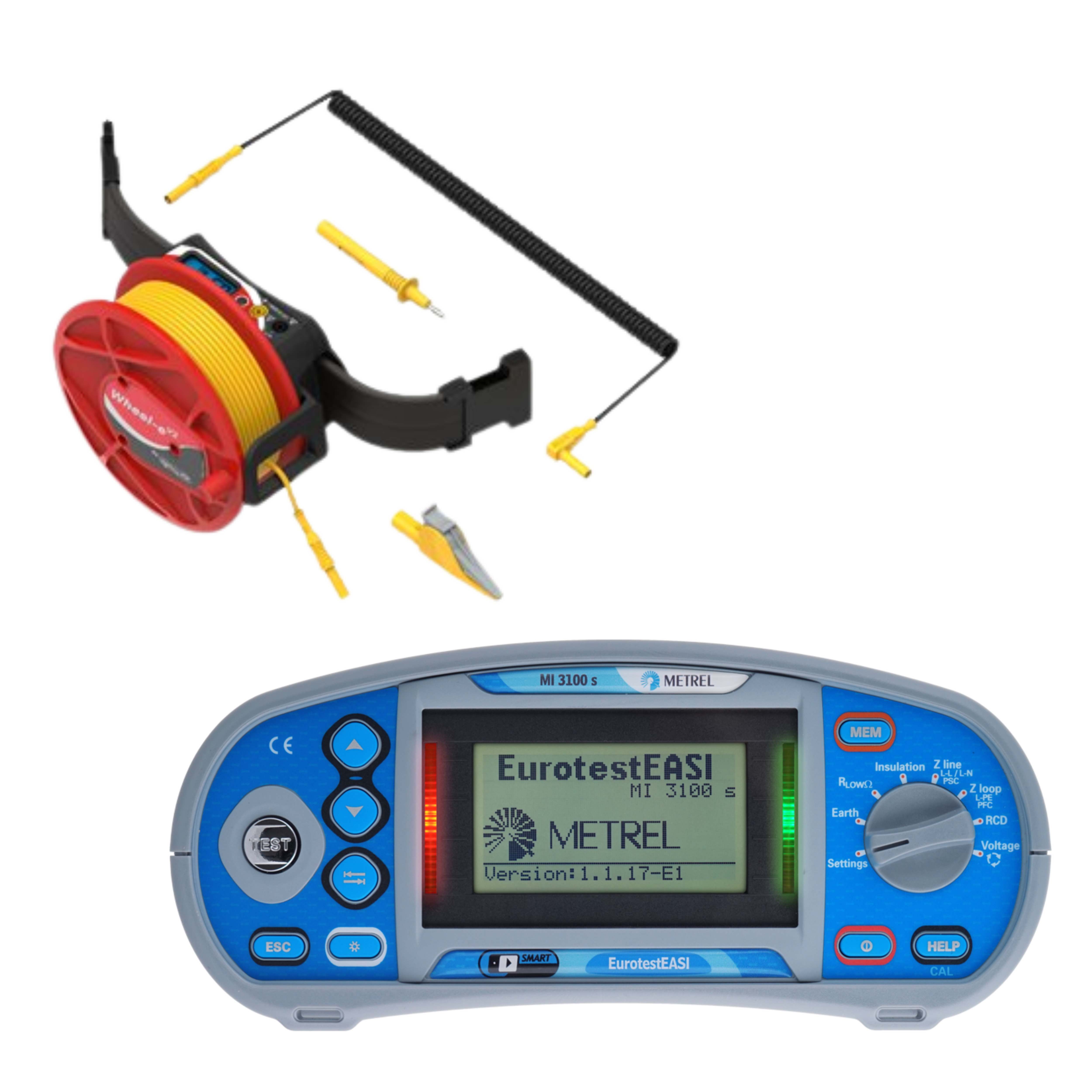 Metrel MI 3100 S und PJP Wheel-e 1 Ohm - VolTech GmbH