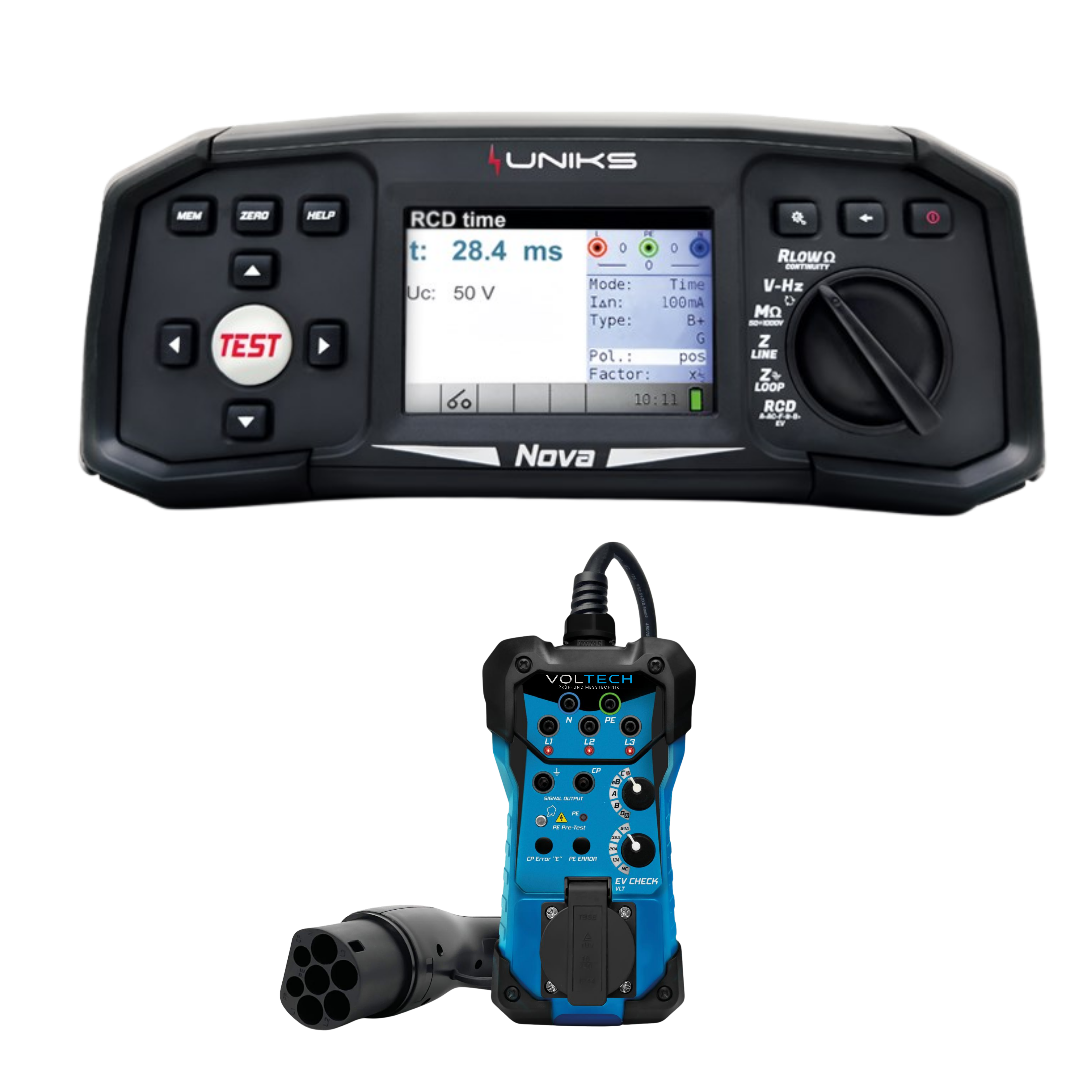 UNIKS Nova Installationstester EVSE - Set - VolTech GmbH