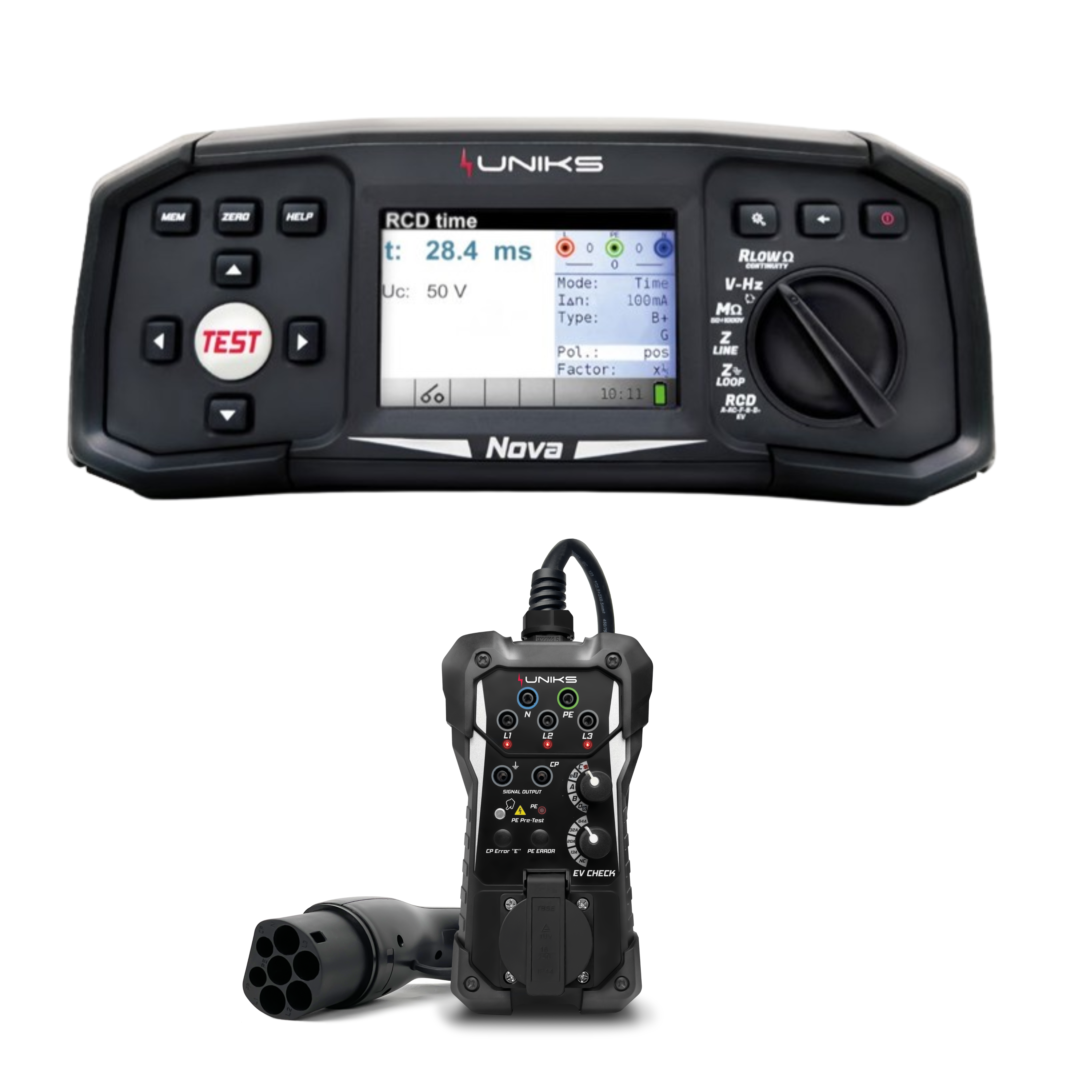 UNIKS Nova Installationstester EVSE - Set - VolTech GmbH