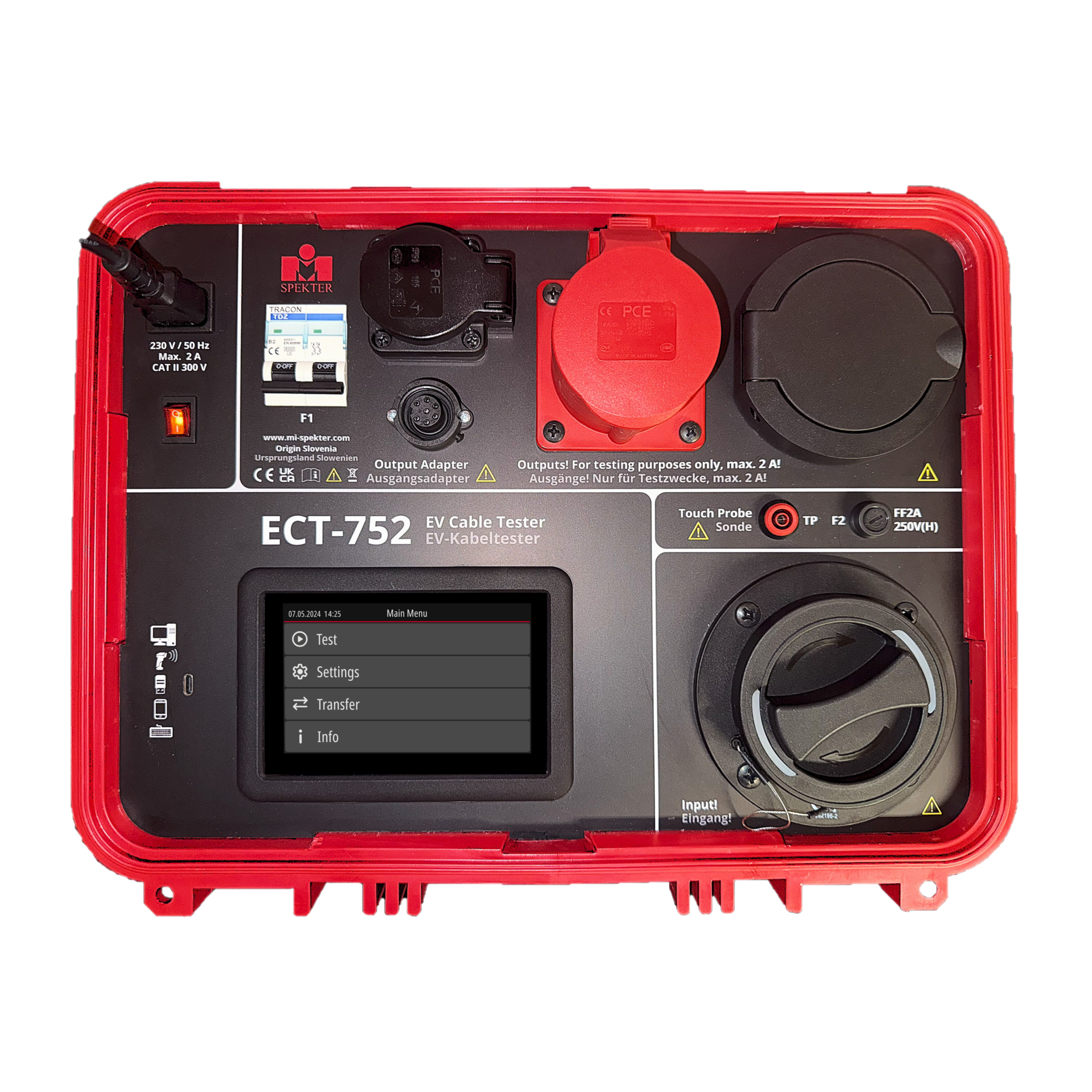 ECT-752 EV-Ladekabel-Tester - VolTech GmbH