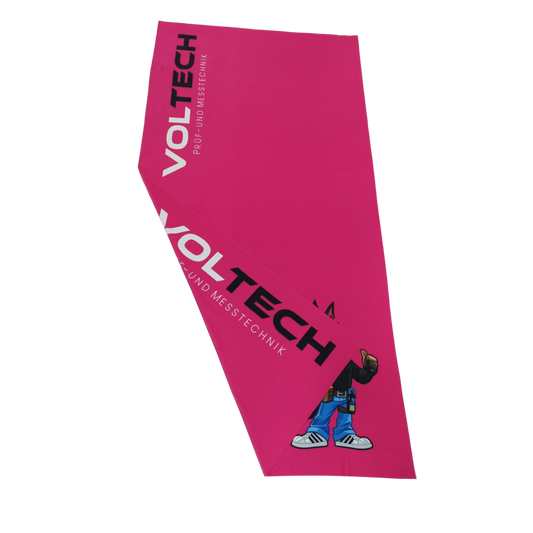 VOLTECH Fan-Strandtuch – Mikrofaser, 90 x 180 cm, pink - VolTech GmbH