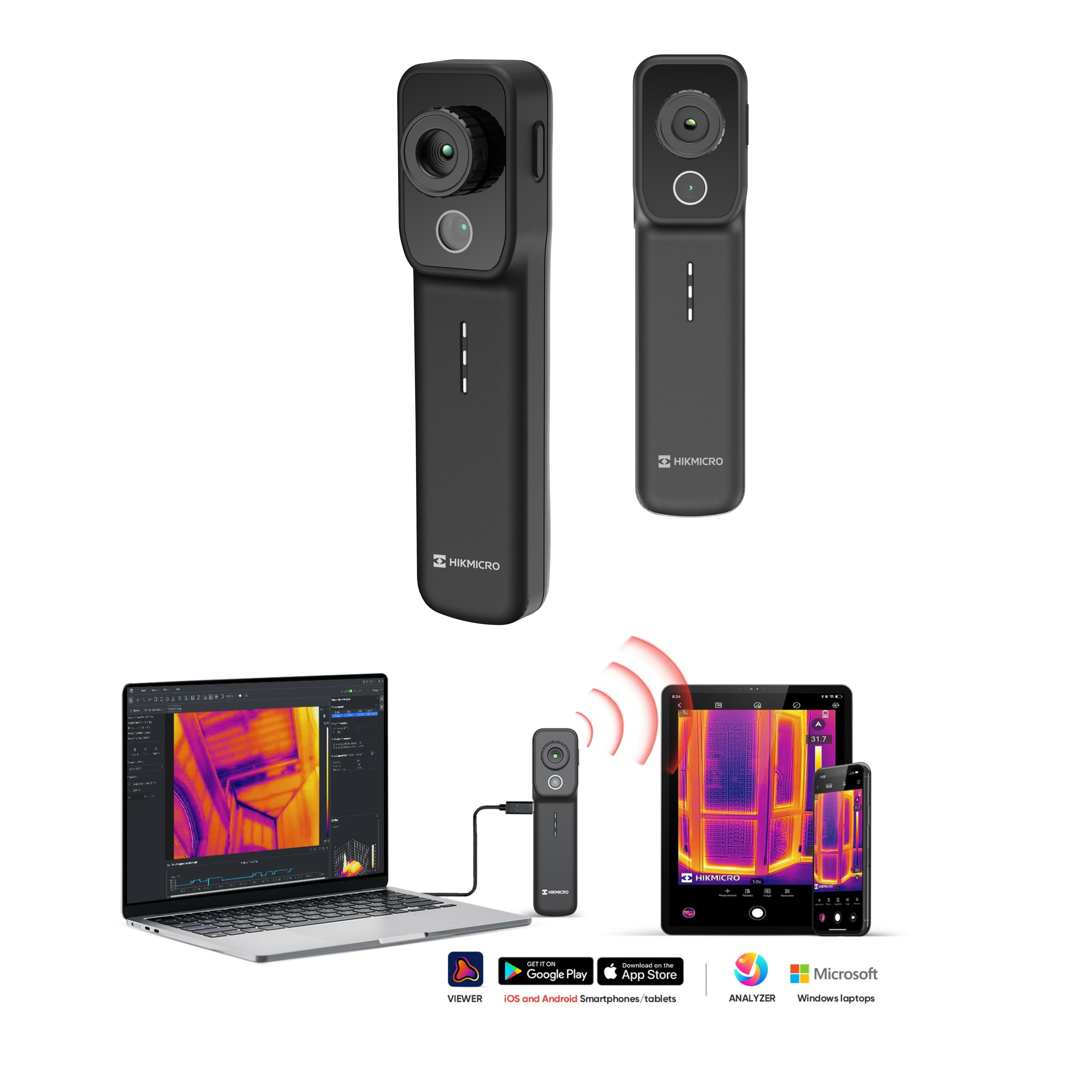 HIKMICRO MiniX Wireless Dual Wärmebildkamera - VolTech GmbH