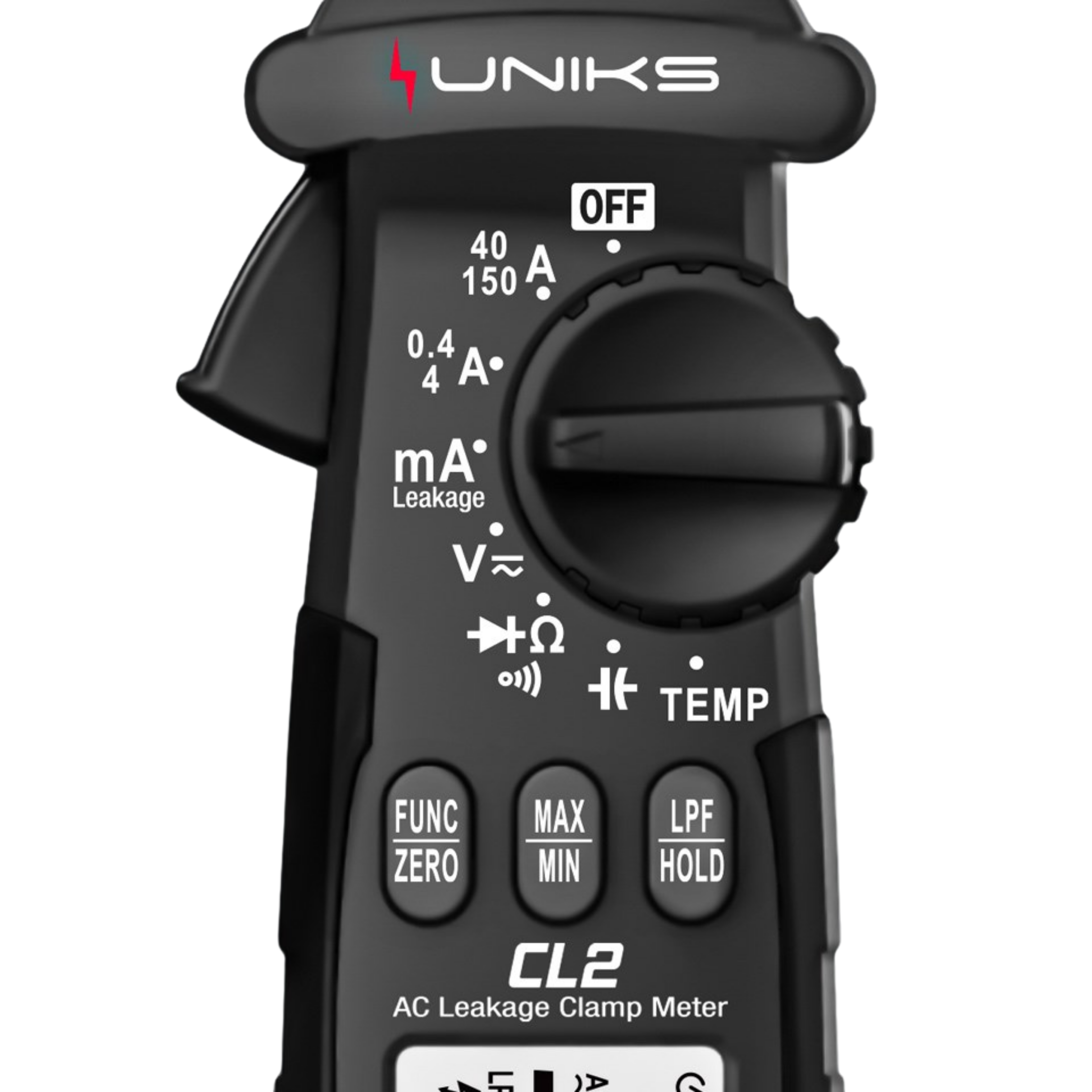 Uniks CL2 Leckstromzange bis 150 A TRMS – AC/DC-Spannung bis 600 V TRMS - VolTech GmbH