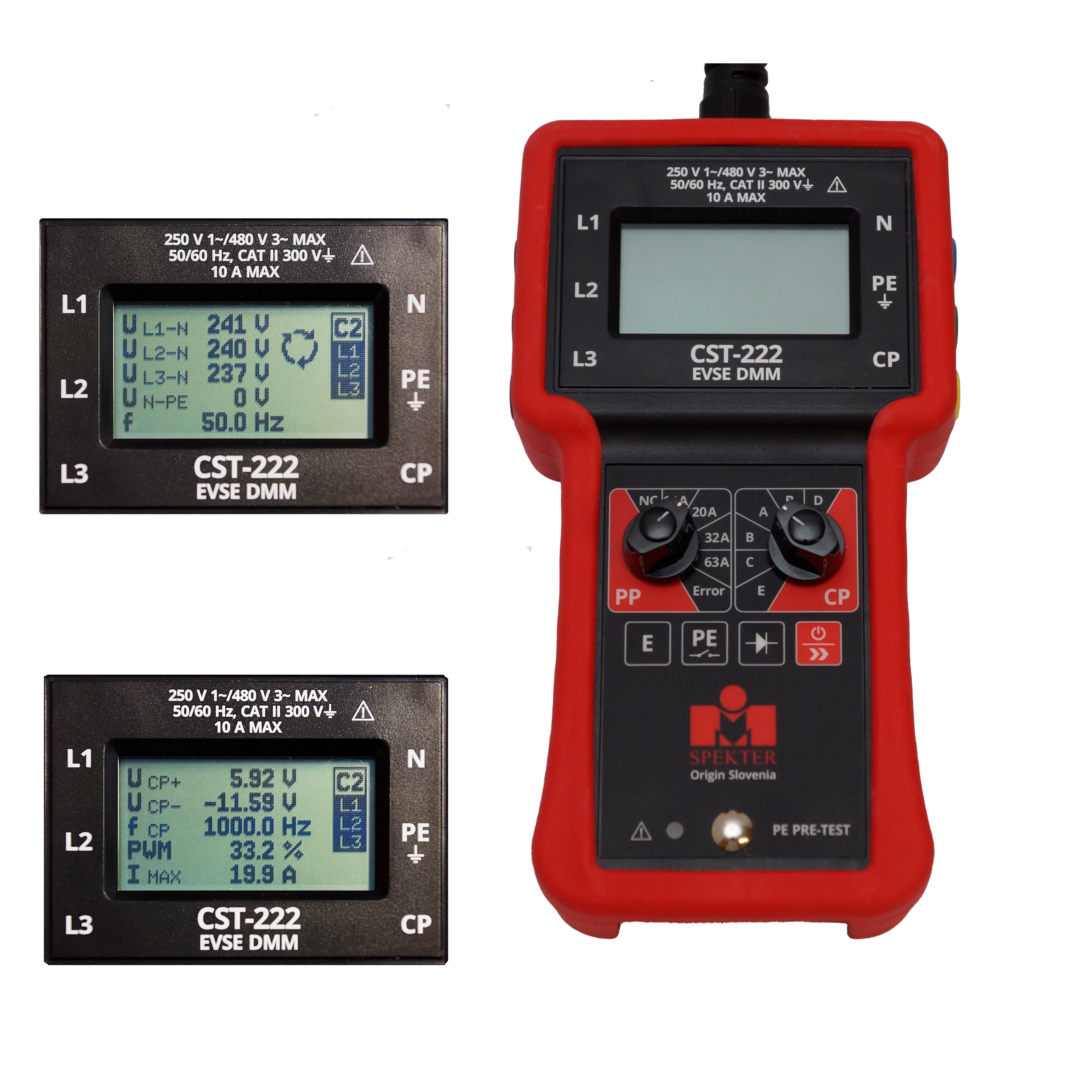 Voltec Testers VOLTECH CST-222 – Wallboxtester und Messadapter für E-Ladesäulen