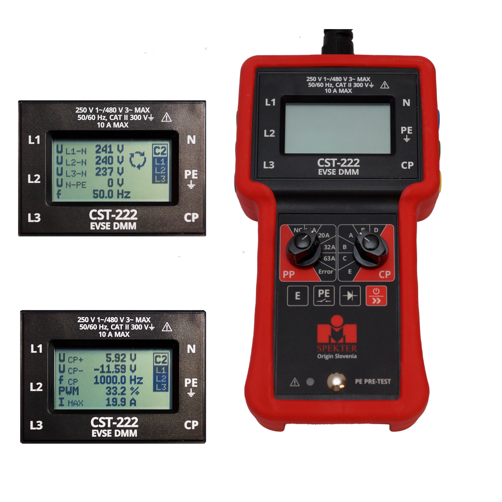 CST-222 – Wallboxtester und Messadapter für E-Ladesäulen - VolTech GmbH