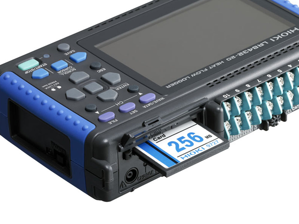 Hioki - LR8432 - Tragbarer 10-Kanal Datenlogger mit nativer Unterstützung für Wärmefluss-Sensoren - VolTech GmbH