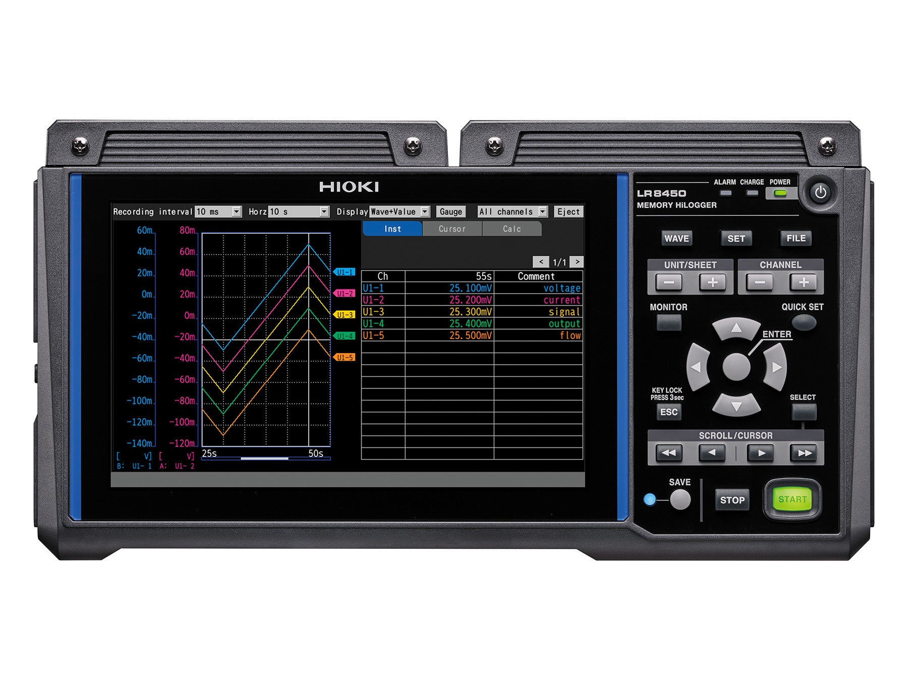 Hioki - LR8450-01 - WLAN-fähiger modularer Mehrkanal-Datenlogger - VolTech GmbH